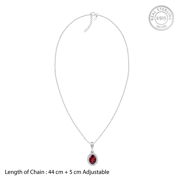 Silver Garnet Glimmer Set - Image 7