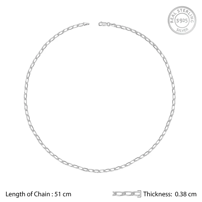 Silver Gauge Wire Chain For Him - Image 5