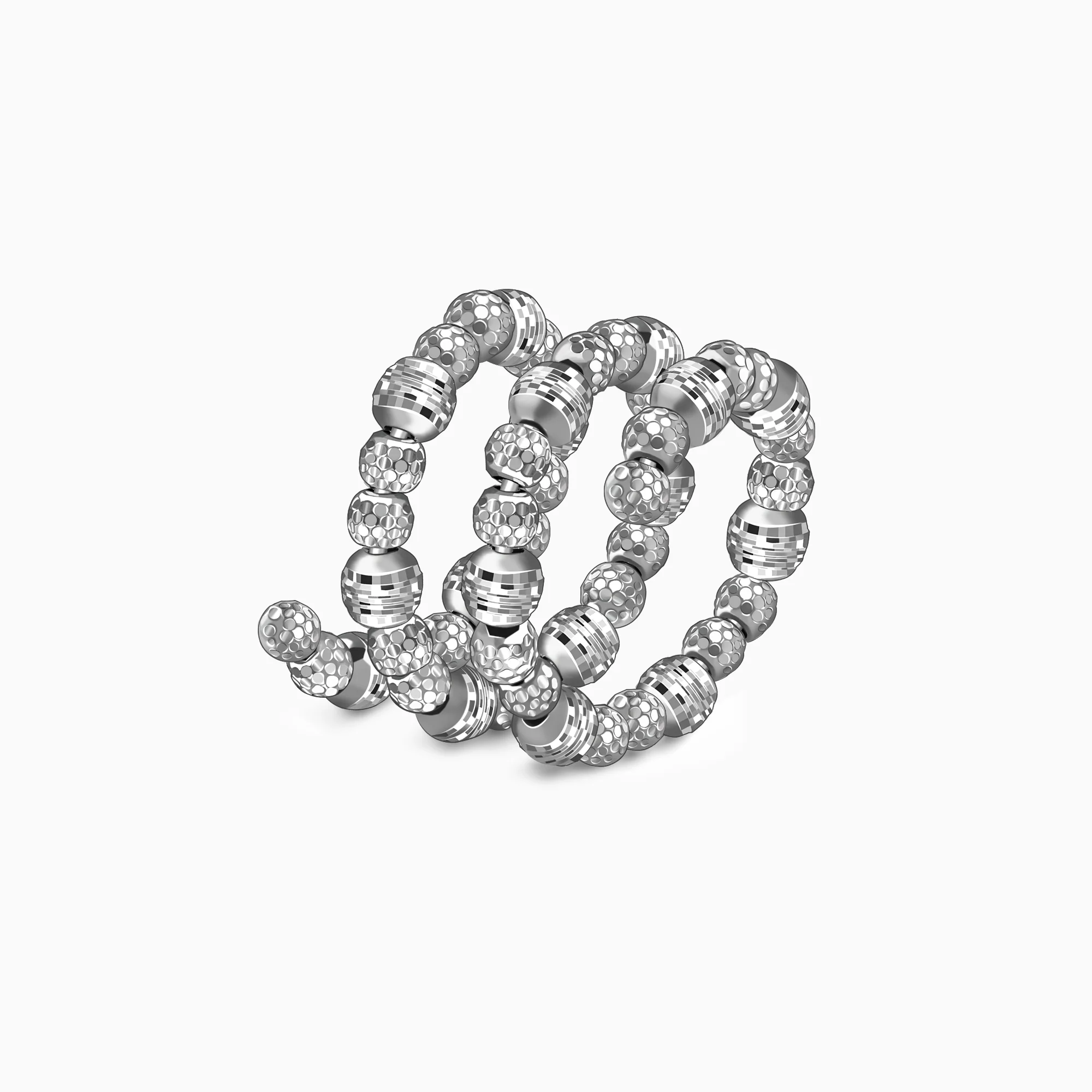 Silver Glitter Ring - Image 4
