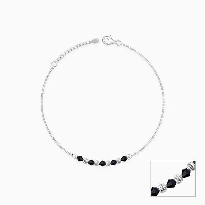 Silver Gypsy Gleams Anklet - Image 4