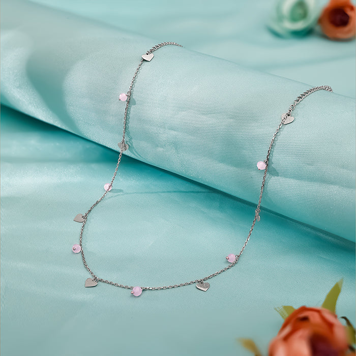 Silver Heart & Halo Necklace - Image 2