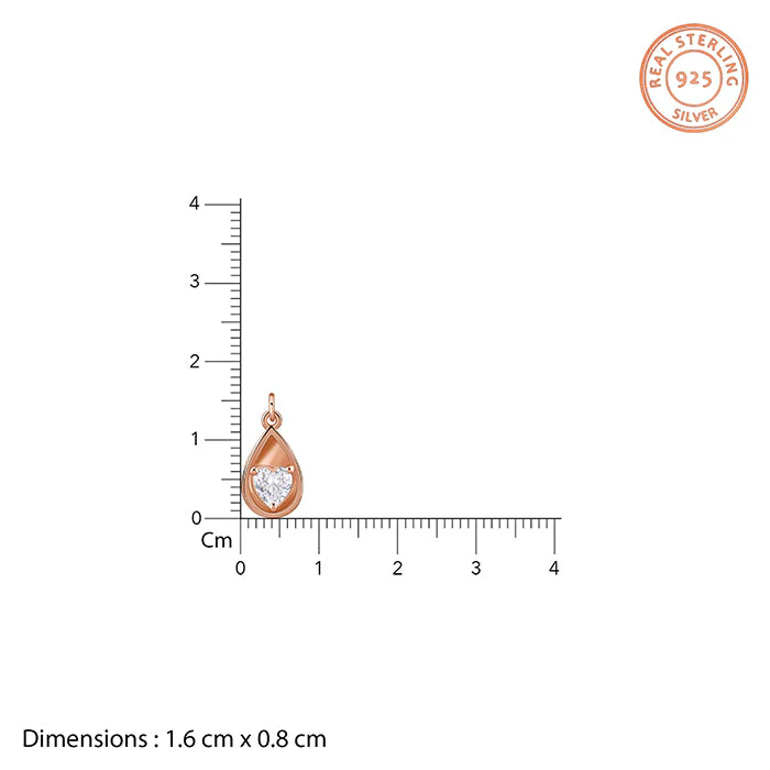 Rose Gold Love Hanging Necklace - Image 7