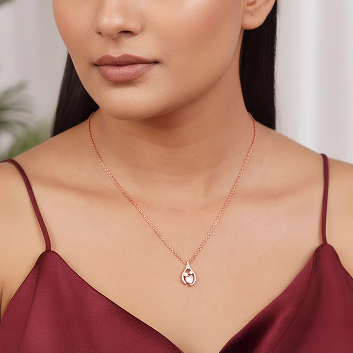 Rose Gold All of Me Necklace - Image 3
