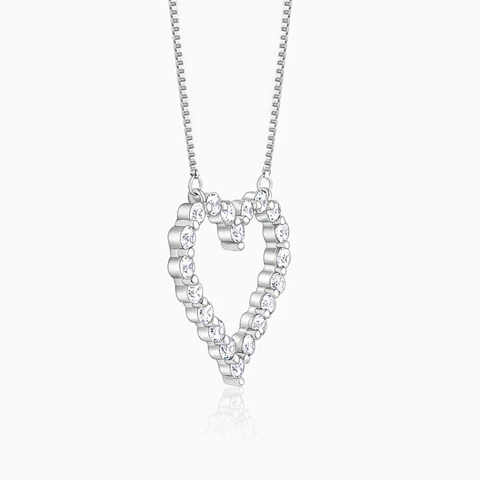 Silver Heart's Affection Necklace - Image 4