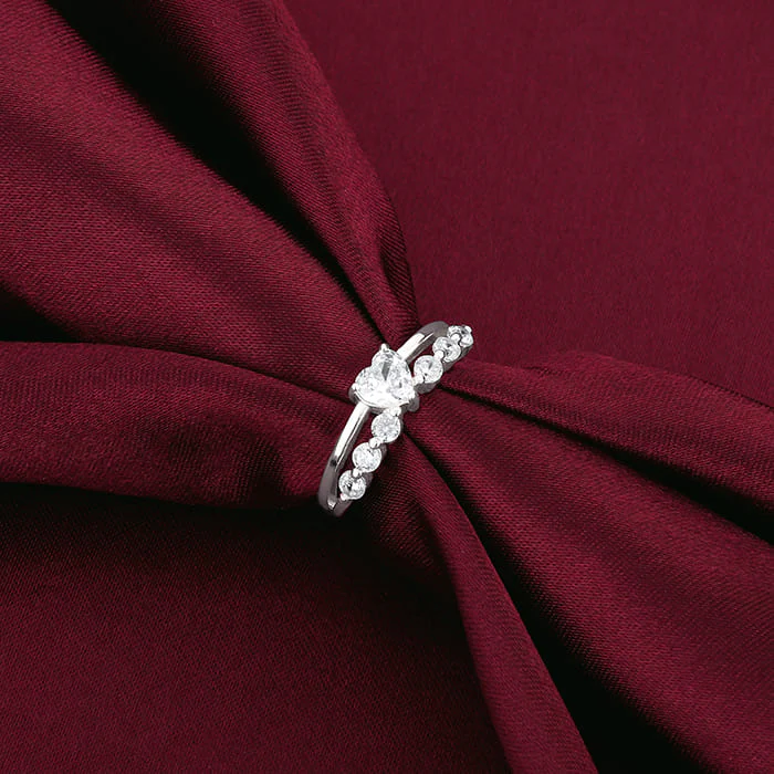 Silver Heart's Rhapsody Ring - Image 2