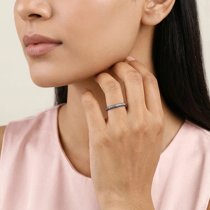 Silver Imperial Stack Rings - Image 6
