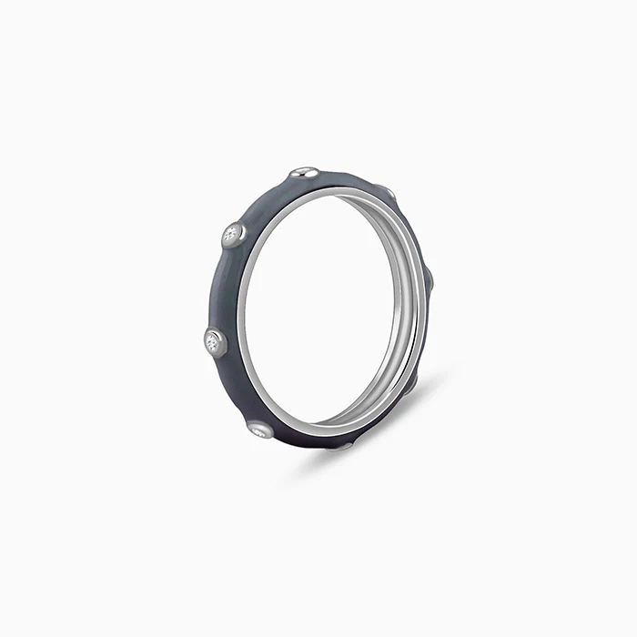 Silver Imperial Stack Rings - Image 9