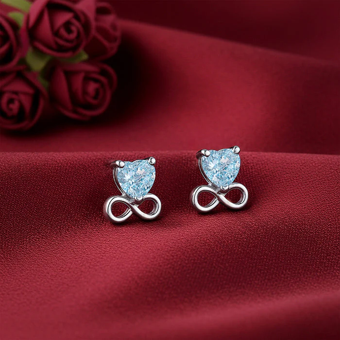 Silver Unending Love Studs - Image 2
