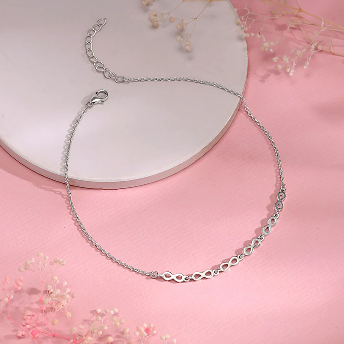 Silver Infinite Joy Anklet - Image 2