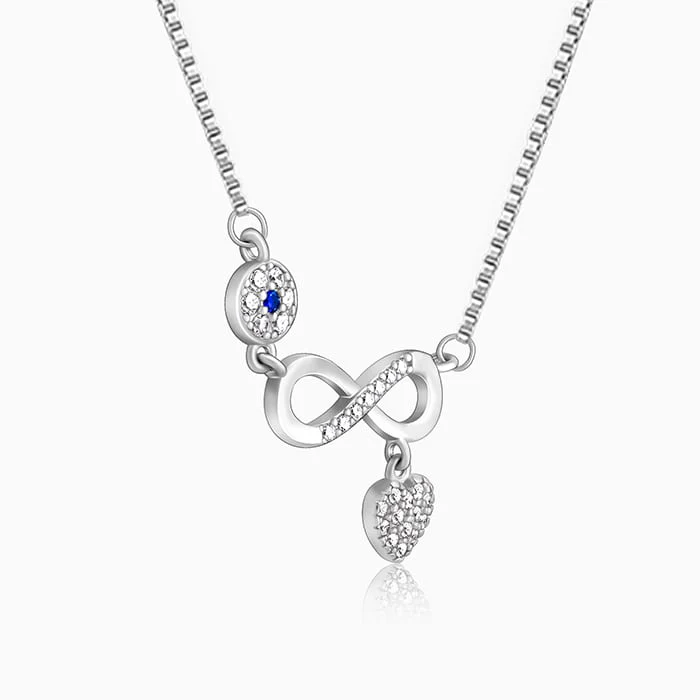Silver Infinity Love Necklace - Image 4