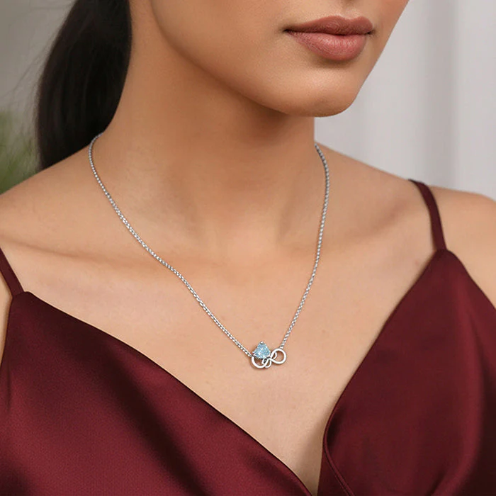 Silver Unending Love Necklace - Image 3
