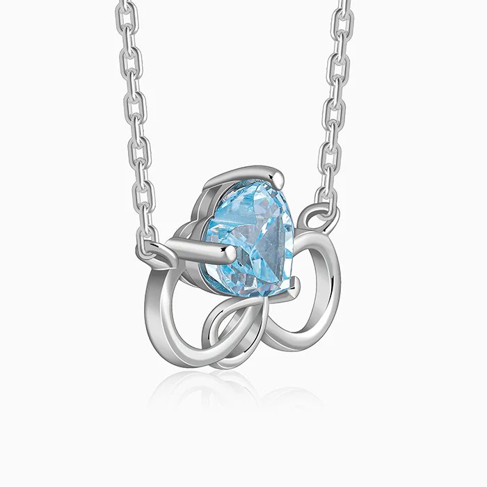 Silver Unending Love Necklace - Image 4