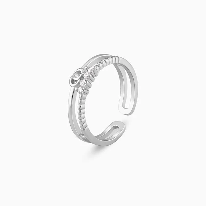 Silver Interlocked Ring - Image 4