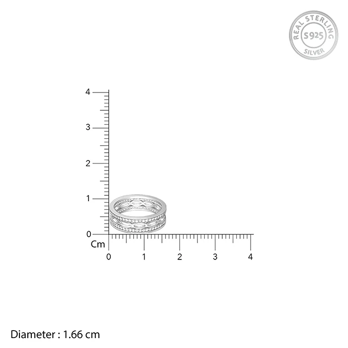 Silver Jali Ring - Image 5