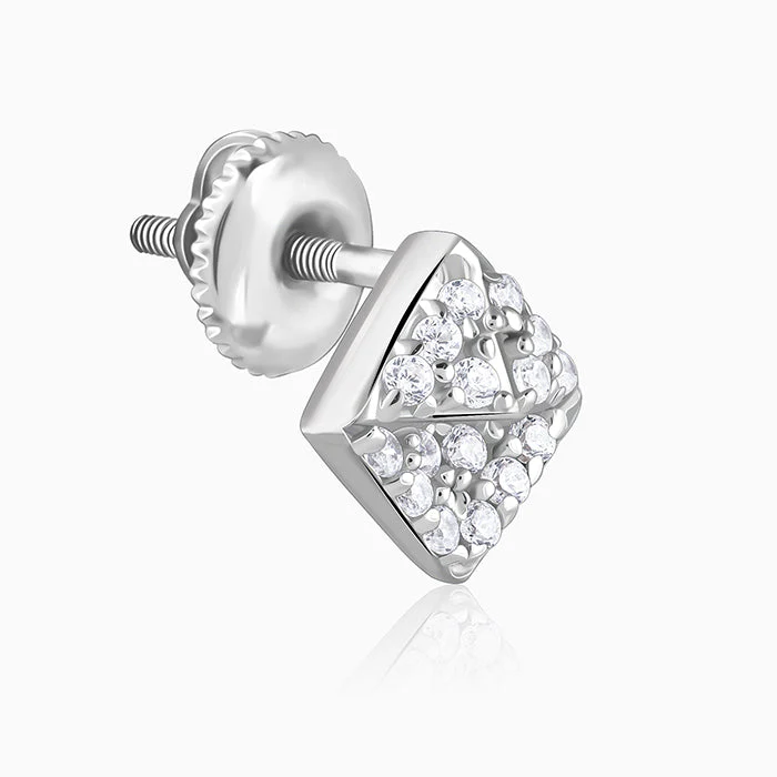 Silver Edifac Stud For Him - Image 5