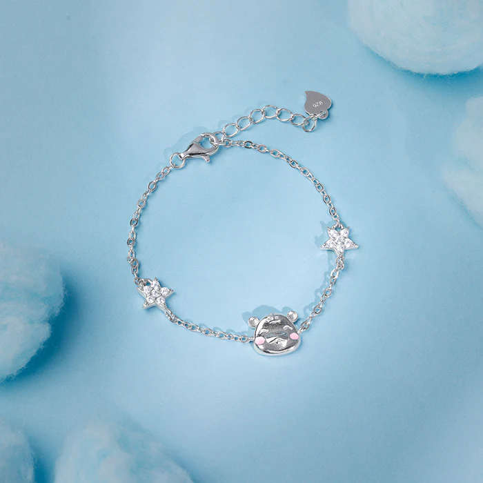 Silver Kitten Charm Kids Bracelet (2 - 8 Years) - Image 2