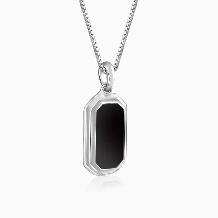 Silver Knight's Emblem Pendant with Box Chain For Him - Image 4