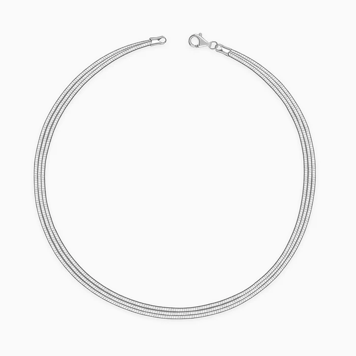 Silver Layered Hasli Necklace - Image 4