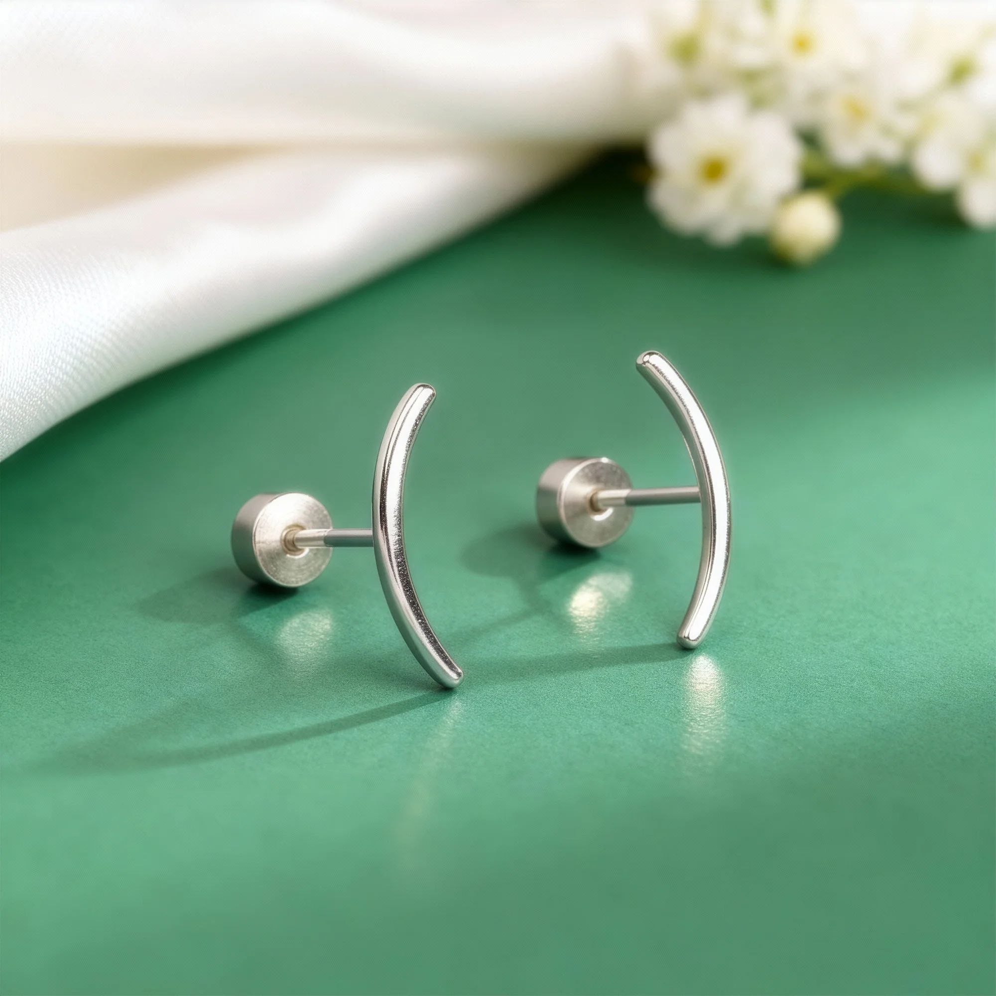 Silver Lex Ear Piercings - Image 2