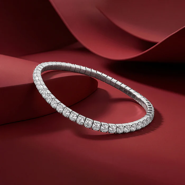 Silver Light Track Tennis Bracelet (Size 2.4) - Image 2