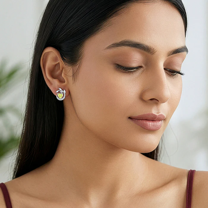 Silver Love Thee Earrings - Image 3