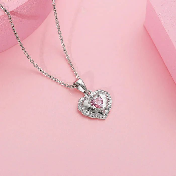 Silver Lovelight Pendant With Link Chain - Image 2