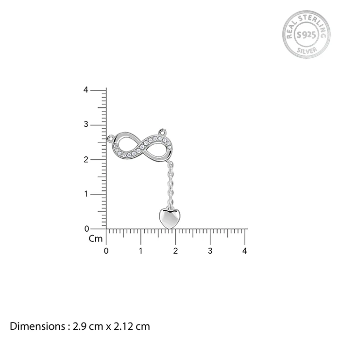 Silver Lovely Infinity Necklace - Image 4