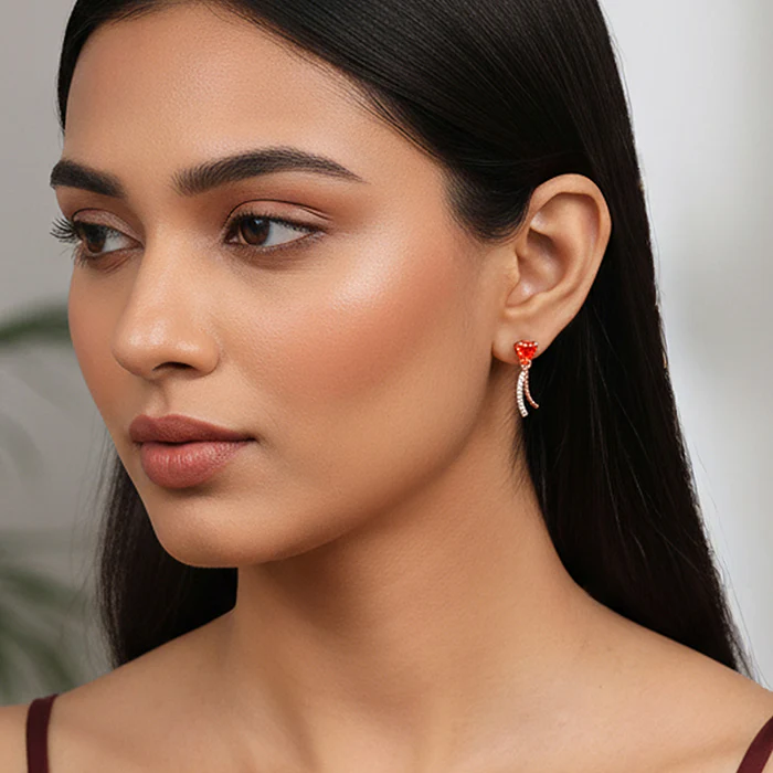 Rose Gold Sway With Me Earrings - Image 3