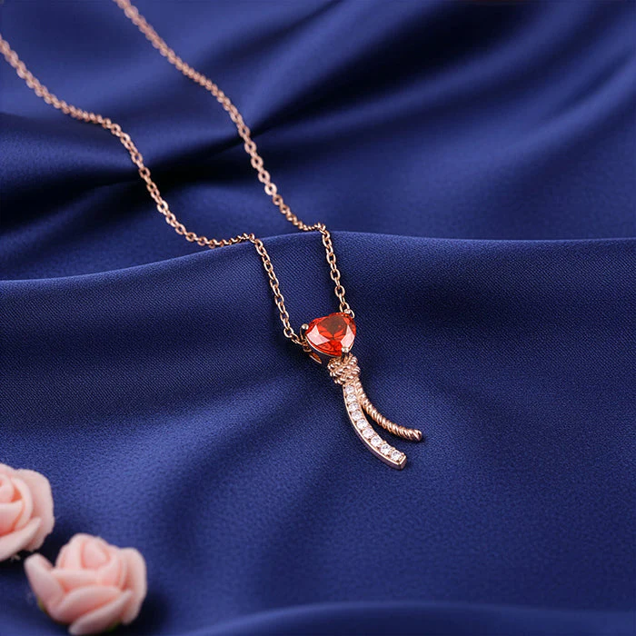 Rose Gold Sway With Me Necklace - Image 2