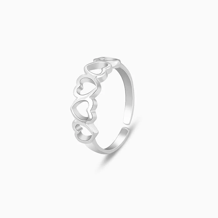 Silver Love's Embrace Toe Rings - Image 4