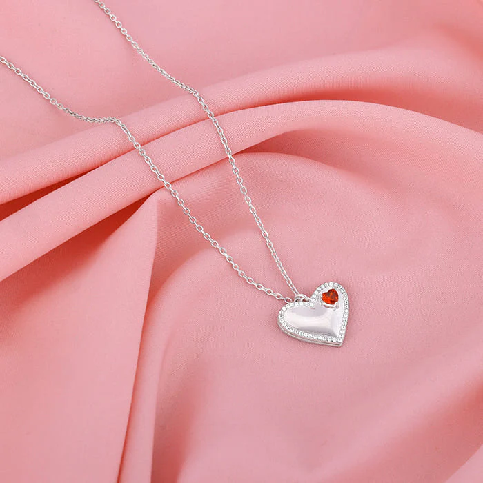 Silver Loving You Endlessly Pendant With Link Chain - Image 3