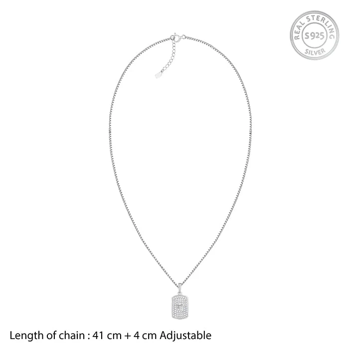 Silver Maa Love Pendant With Box Chain - Image 5
