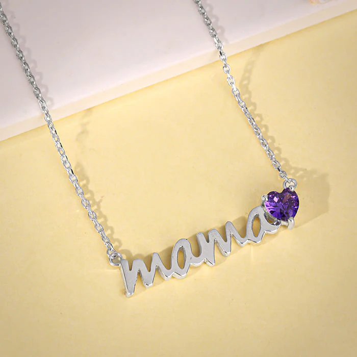 Silver Mama Love Necklace - Image 2