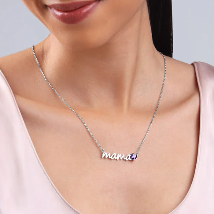 Silver Mama Love Necklace - Image 3