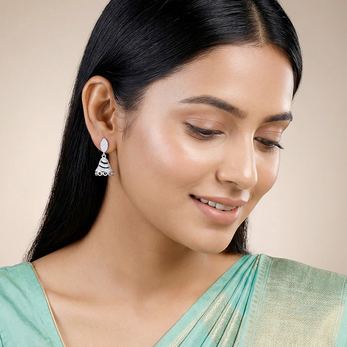 Silver Meher Jhumki - Image 3