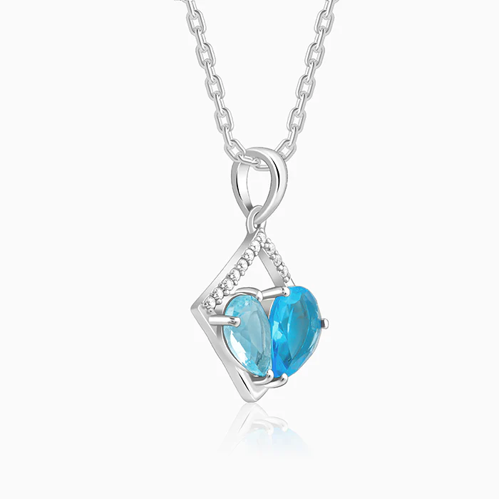 Silver Met Love Pendant With Link Chain - Image 4