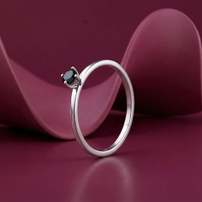Silver Midnight Crown Ring - Image 2