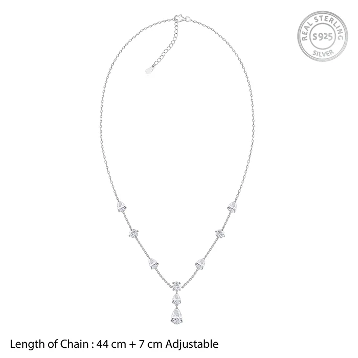 Silver Midnight Rain Necklace - Image 4