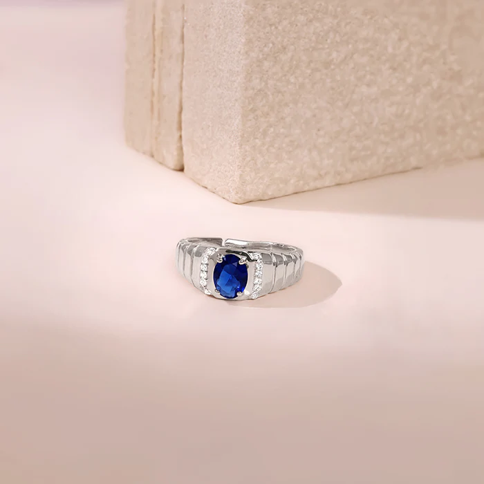 Silver Midnight Royalty Ring For Him - Image 2