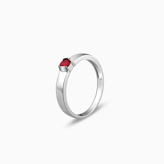 Silver Modern Mystic Ring For Him - Image 4