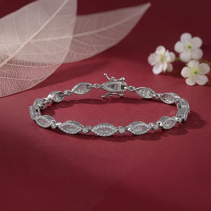 Silver Modern Nazar Bracelet - Image 2
