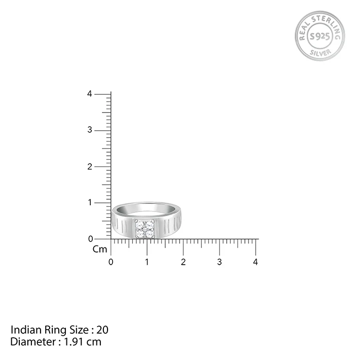 Silver Monolith Ring For Him - Image 6