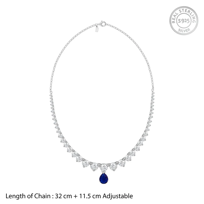 Silver Moonlight Bliss Necklace - Image 4