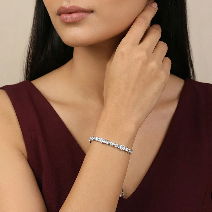 Silver Morse Code Bracelet - Image 3