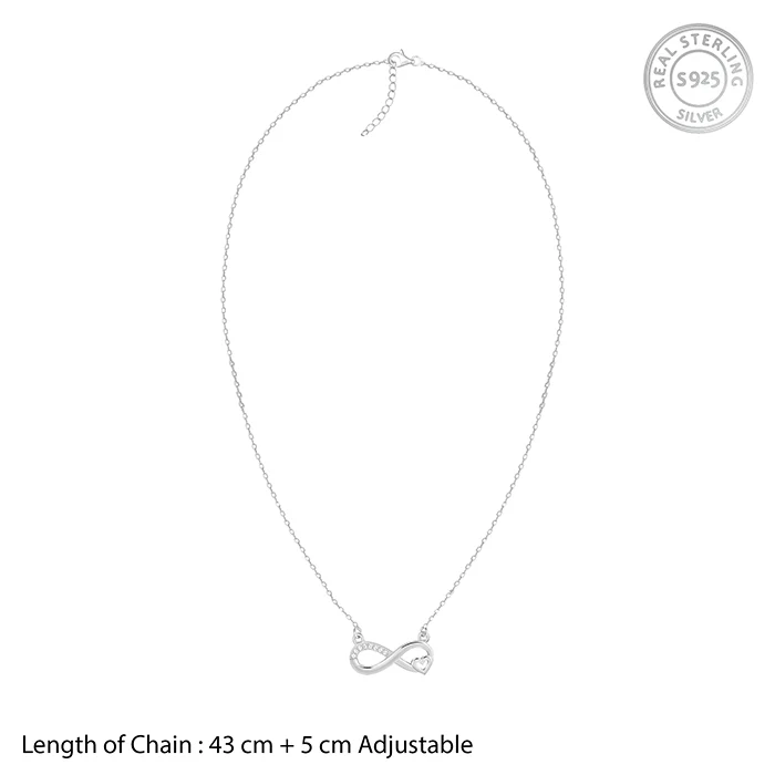Silver Never-Ending Love Necklace - Image 6