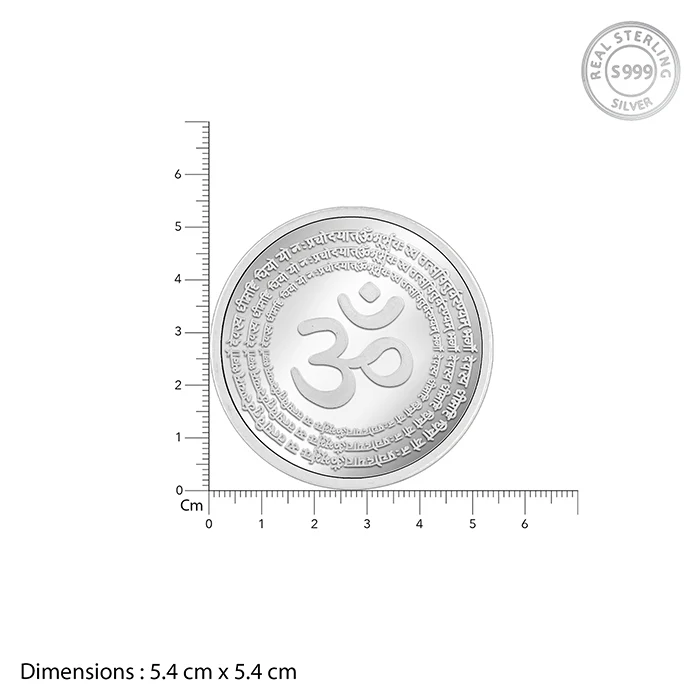 Silver Om Coin (50g) - Image 4