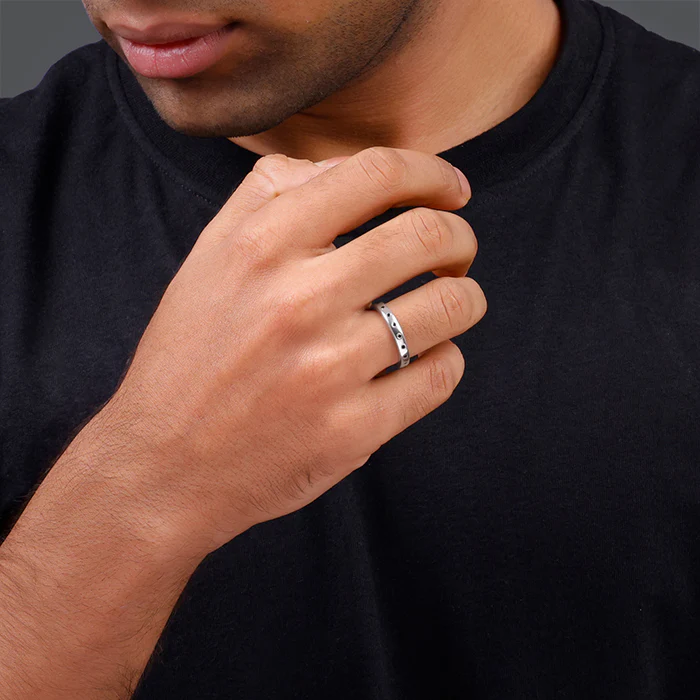 Silver Orae Ring For Him - Image 3