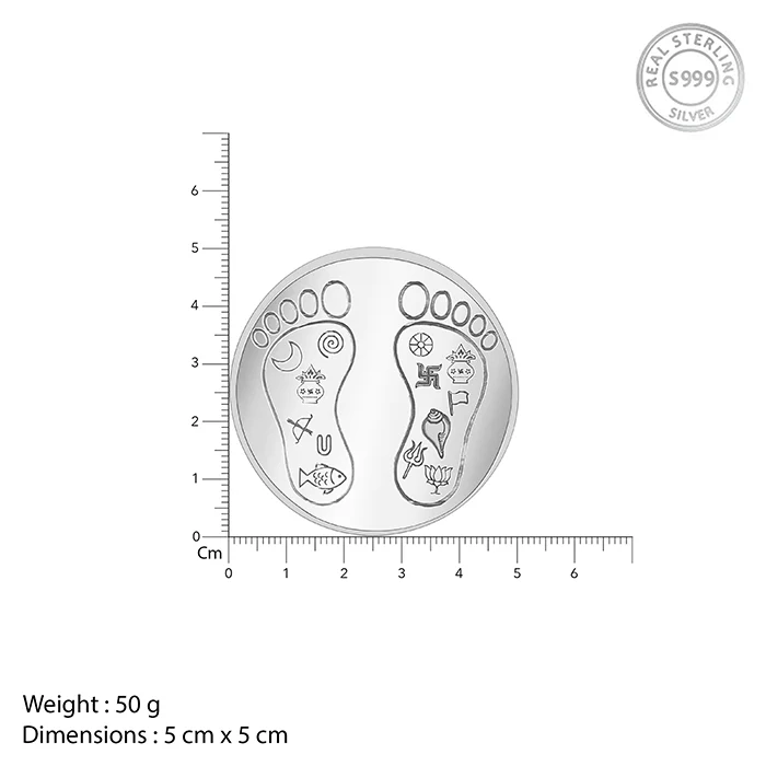 Silver Padam Coin - (50g) - Image 4