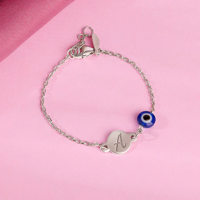 Silver Personalised Envy Gaze Kids Bracelet (0 - 2 Years) - Image 2