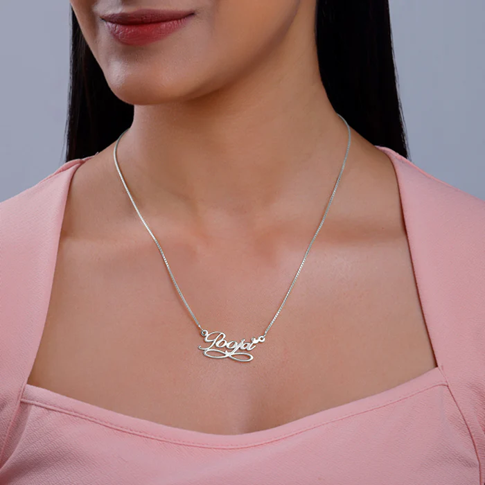 Silver Personalised Infinite Moments Necklace - Image 3